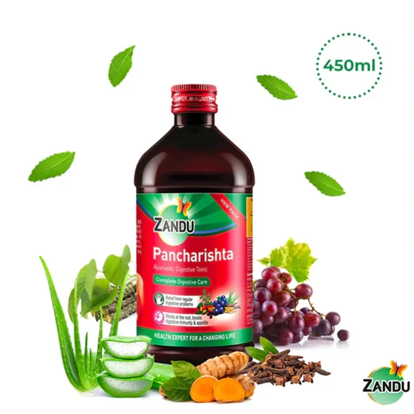 Zandu Pancharishta Ayurvedic Digestive Tonic 450ml