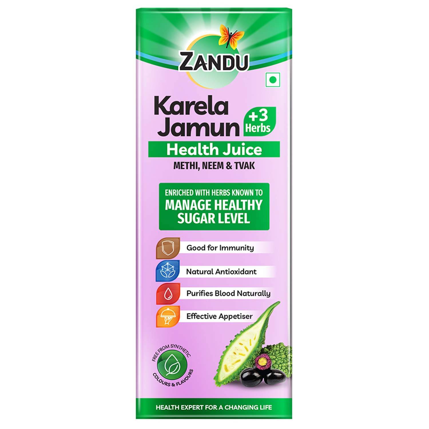 ZANDU KARELA JAMUN JUICE 1 LTR