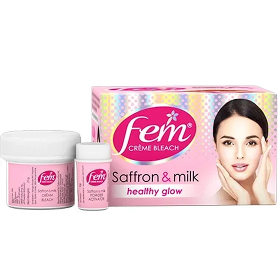 FEM FAIRNESS CREAM BLEACH (SAFFRON & MILK) 8GMs