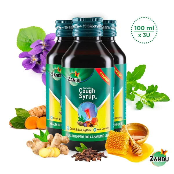 ZANDU AYURVEDIC COUGH SYRUP  100 ML