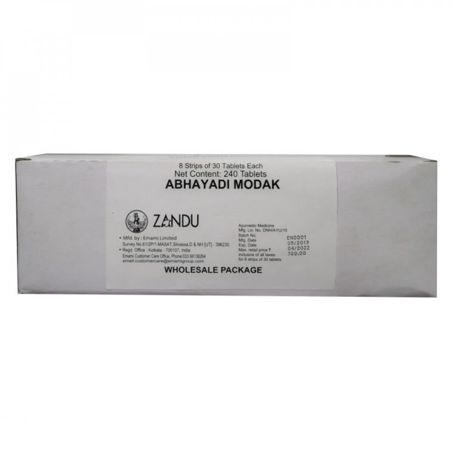 ZANDU ABHAYADI MODAK TABLETS 30 TABS